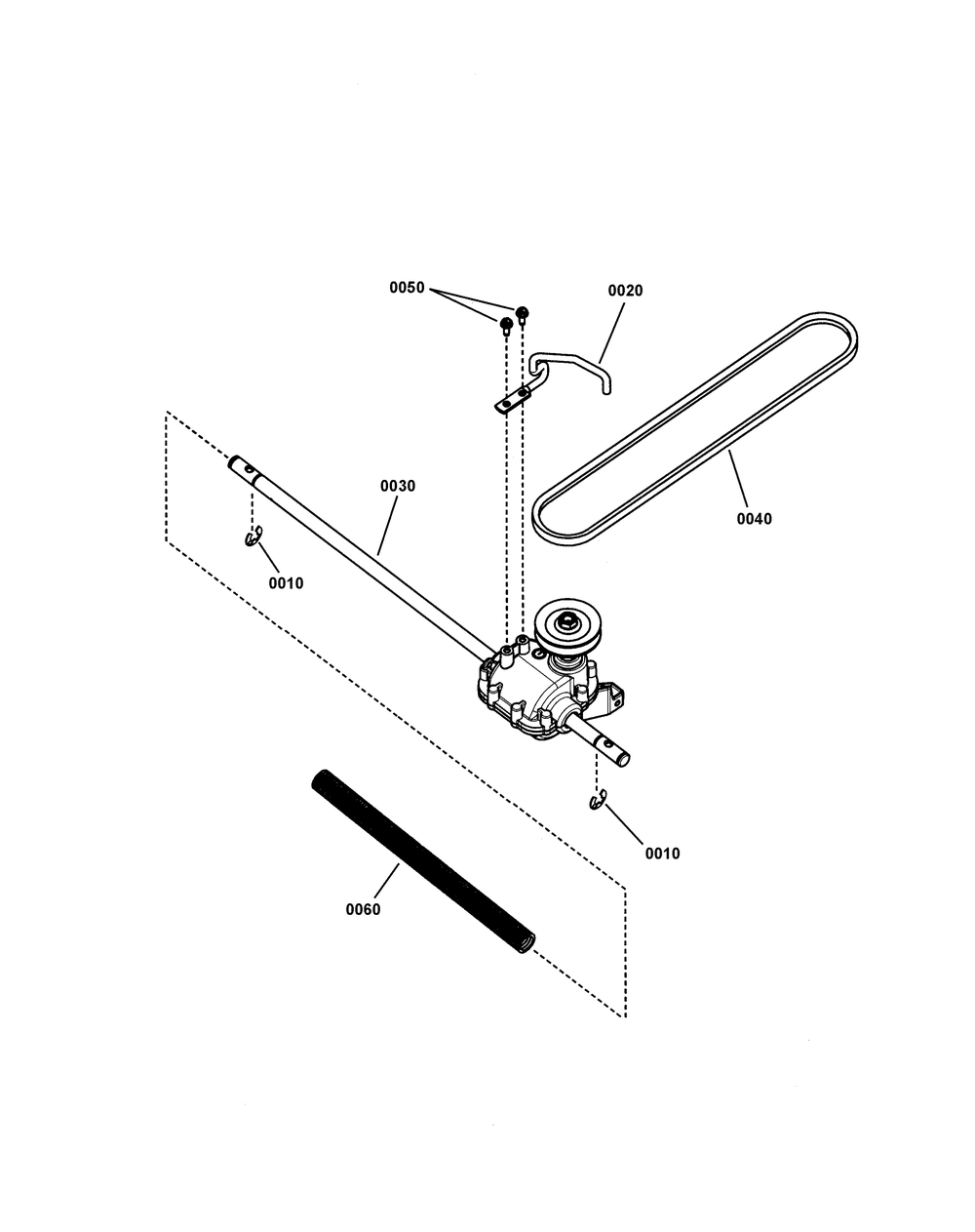 Transmission Group (7501596) Diagram and Parts List for 7800807-JS26 2011 Briggs and Stratton Lawn Mower